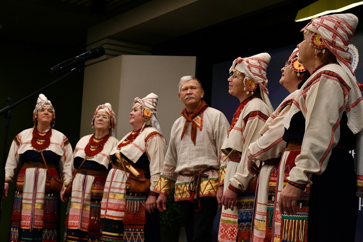 Vuonna 2023 Vepsäläinen kansankuoro sai Venäjän ansioituneen kansanyhtyeen arvonimen. Kuva: Karjalan kulttuuriministeriön VKontakte-sivu