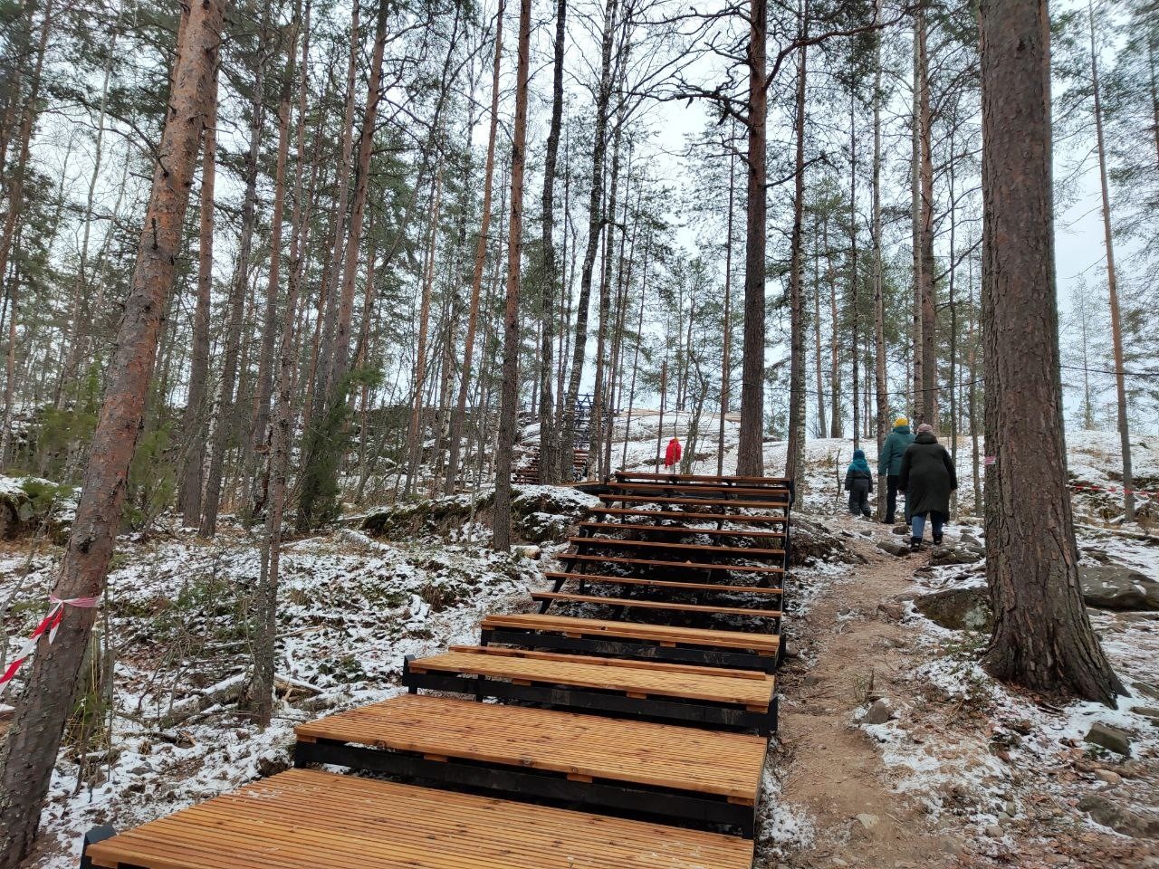 Viime vuoden lopussa Sampo-vuorella kunnostettiin matkailuinfrastruktuuri. Kuva: Jekaterina Pospelova