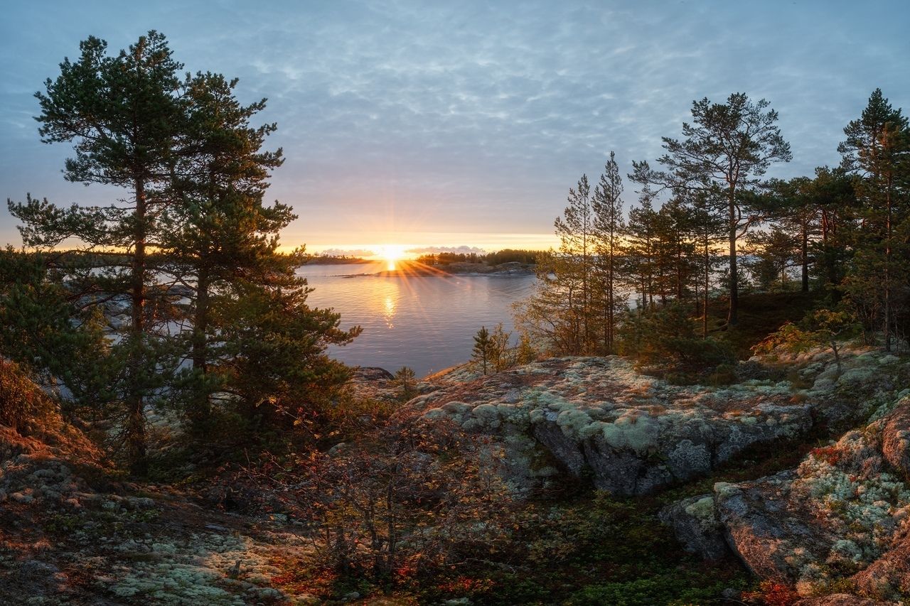Laatokka on Euroopan suurin ja maailman 14. suurin järvi Luoteis-Venäjän Leningradin alueella ja Karjalan tasavallassa.  Kuva: Karjalan tasavallan hallituksen VKontakte-sivusto 