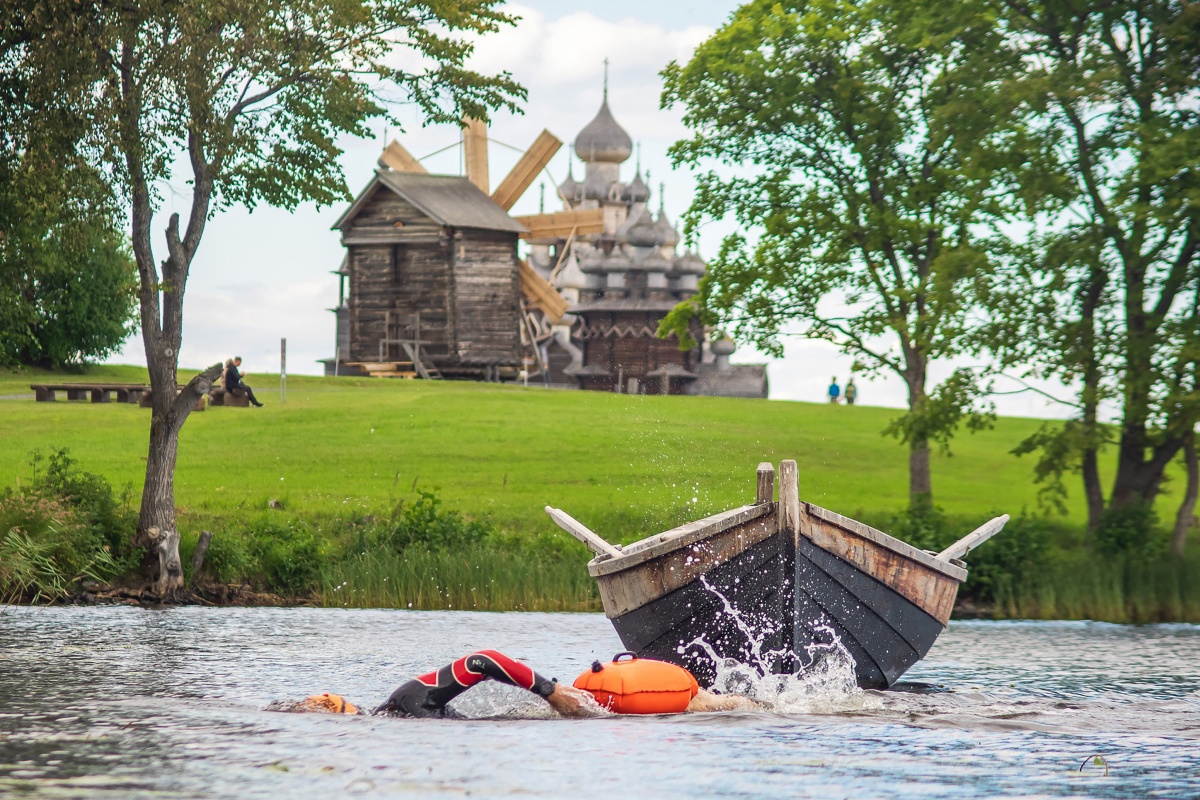Kizhi Swim -uinteja on järjestetty vuodesta 2019. 6+. Kuva: Aleksei Durjagin VKontakte-tili