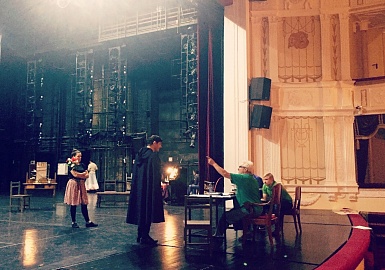 Musiikkiteatterissa harjoitellaan Kálmánin operettia Sirkusprinsessa, joka saa ensi-iltansa 18. ja 19. syyskuuta. 12+. Kuva: Musiikkiteatteri